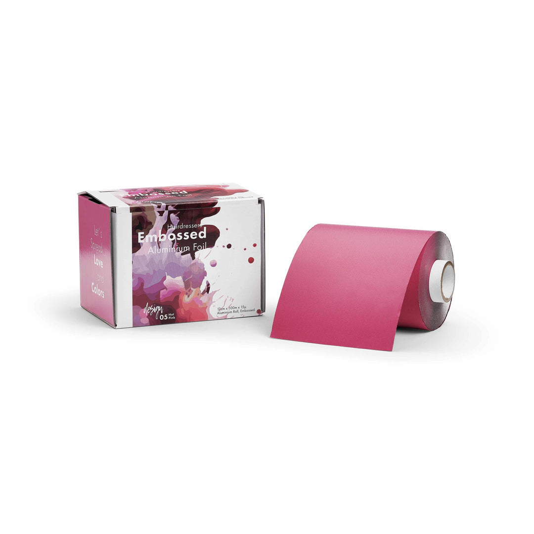 Embossed Aluminium foil - Hot Pink 100m