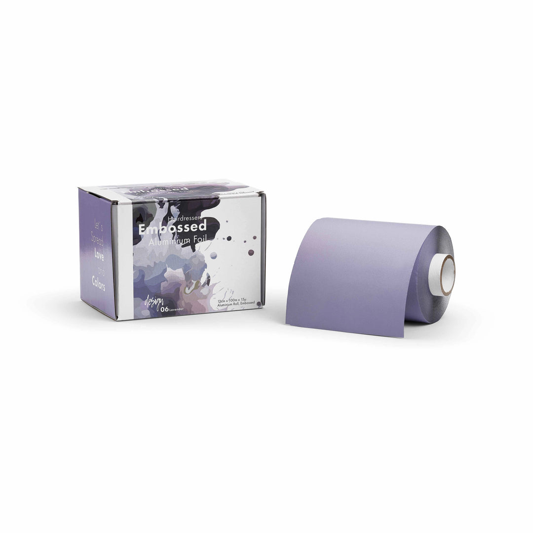 Embossed Aluminium Foil - Lavender 100m