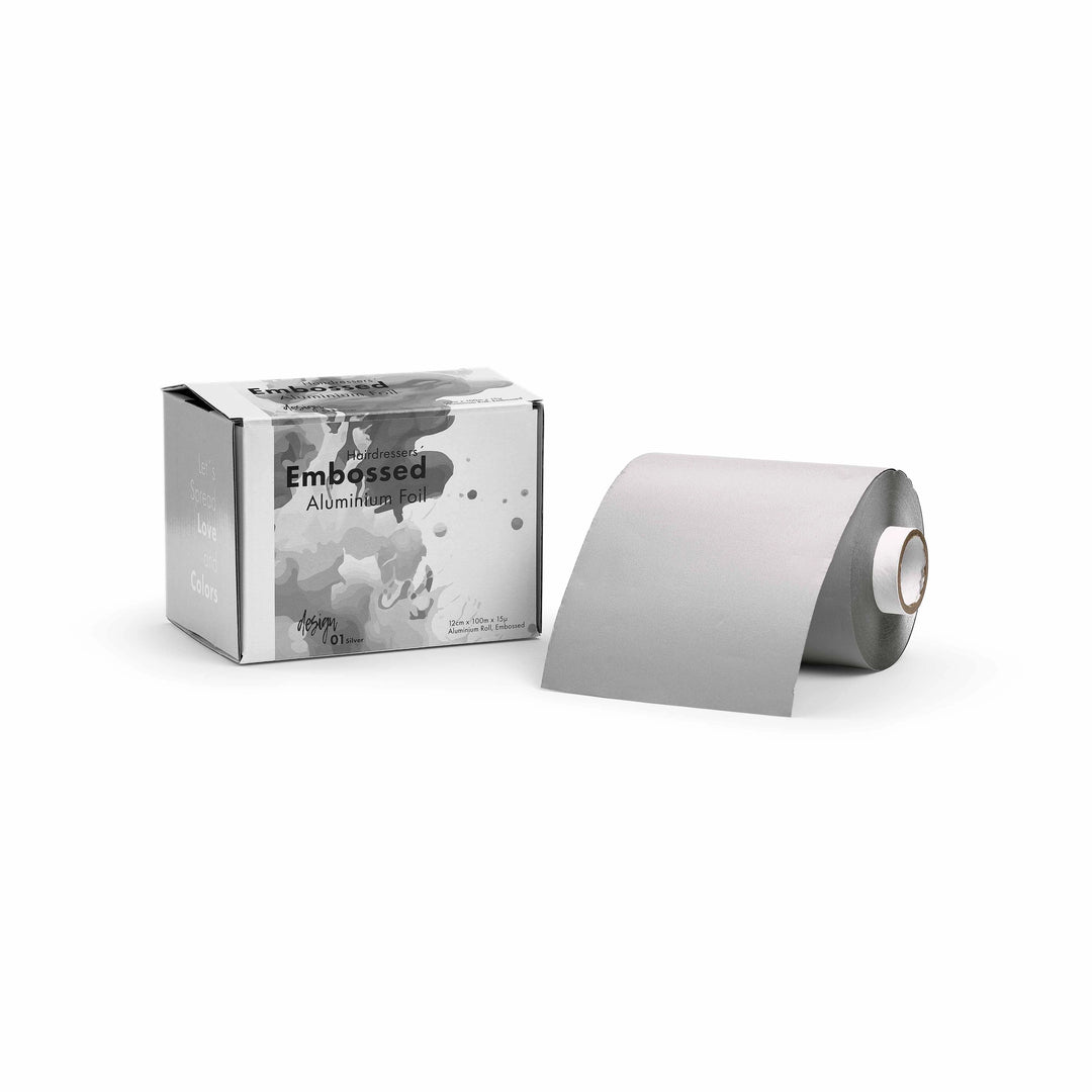 Embossed Aluminium Foil - Silver 100m
