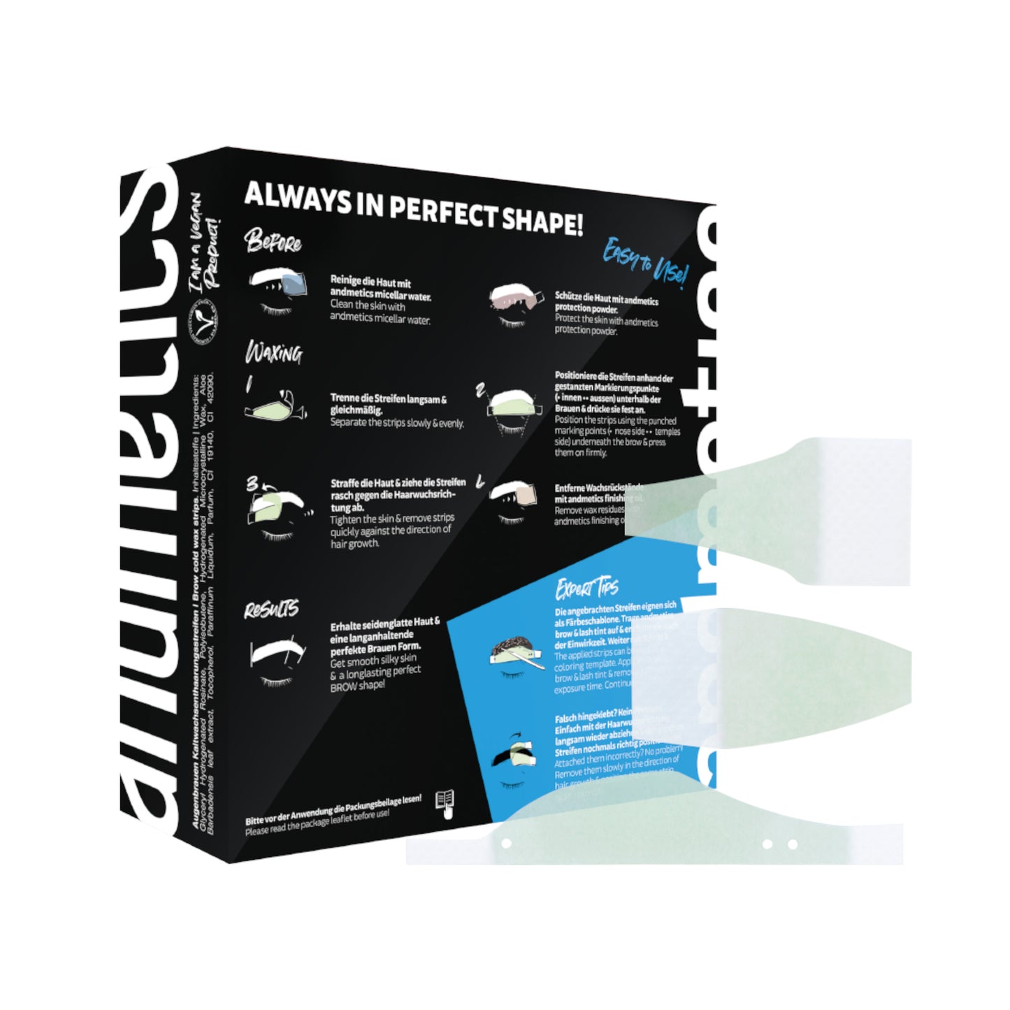 Brow Wax Strips Men Professional 40