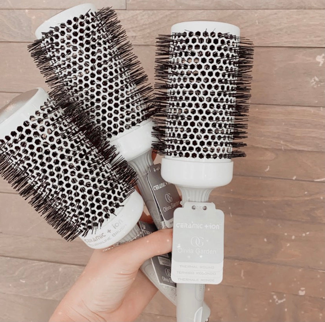 Olivia Garden Expert Blowout Shine White&Grey 35mm