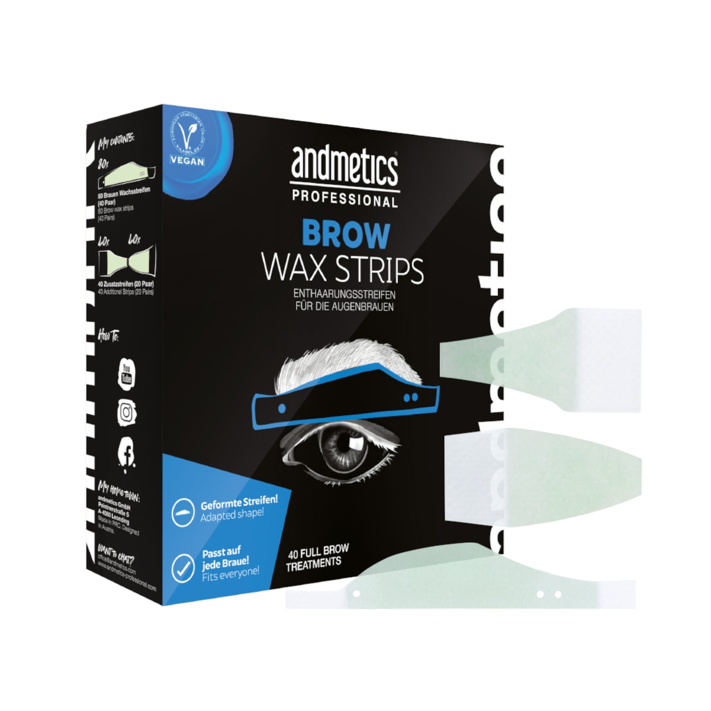 Brow Wax Strips Men Professional 40