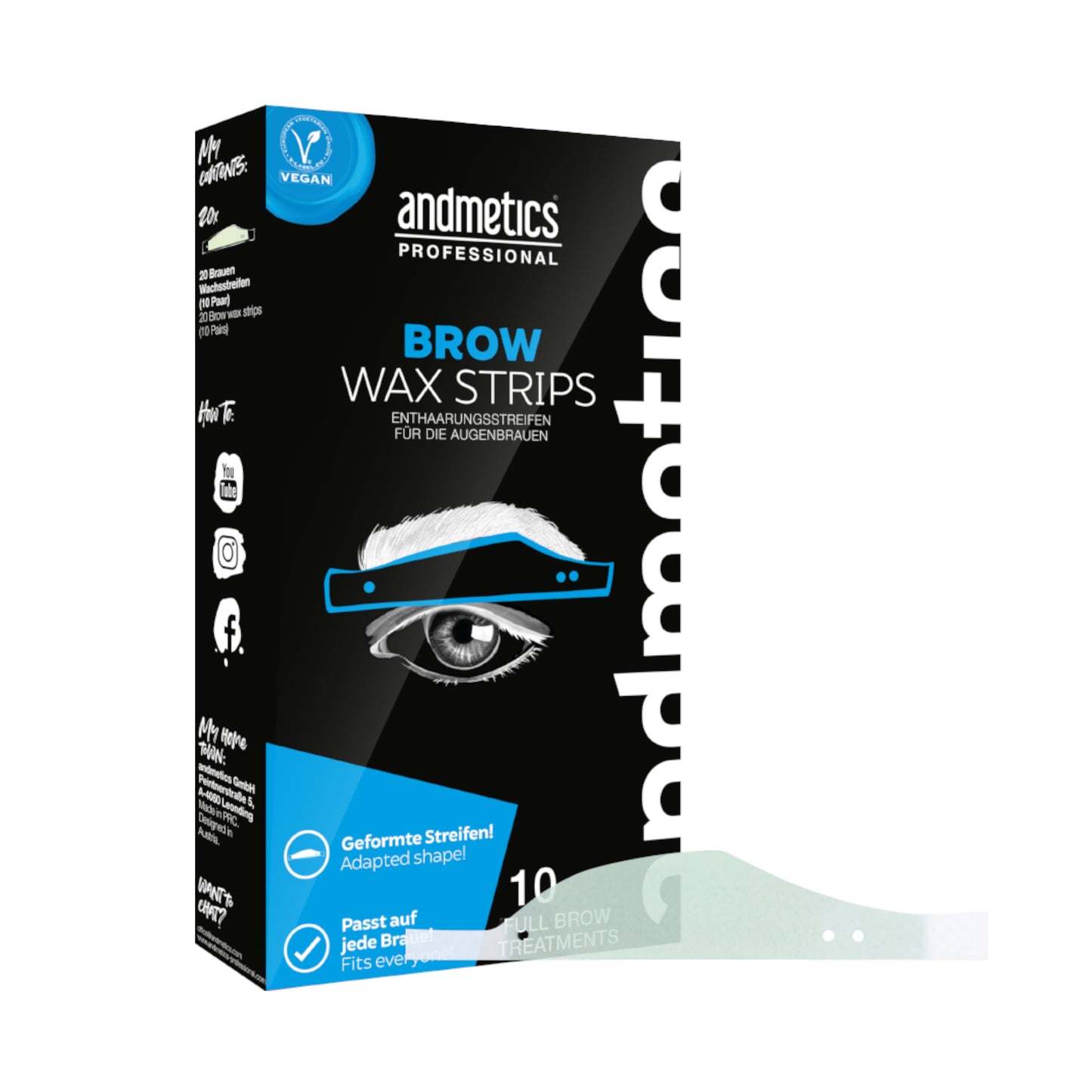Brow Wax Strips Men Professional 10