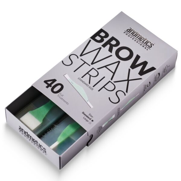 Andmetics Brow  Wax Strips 40