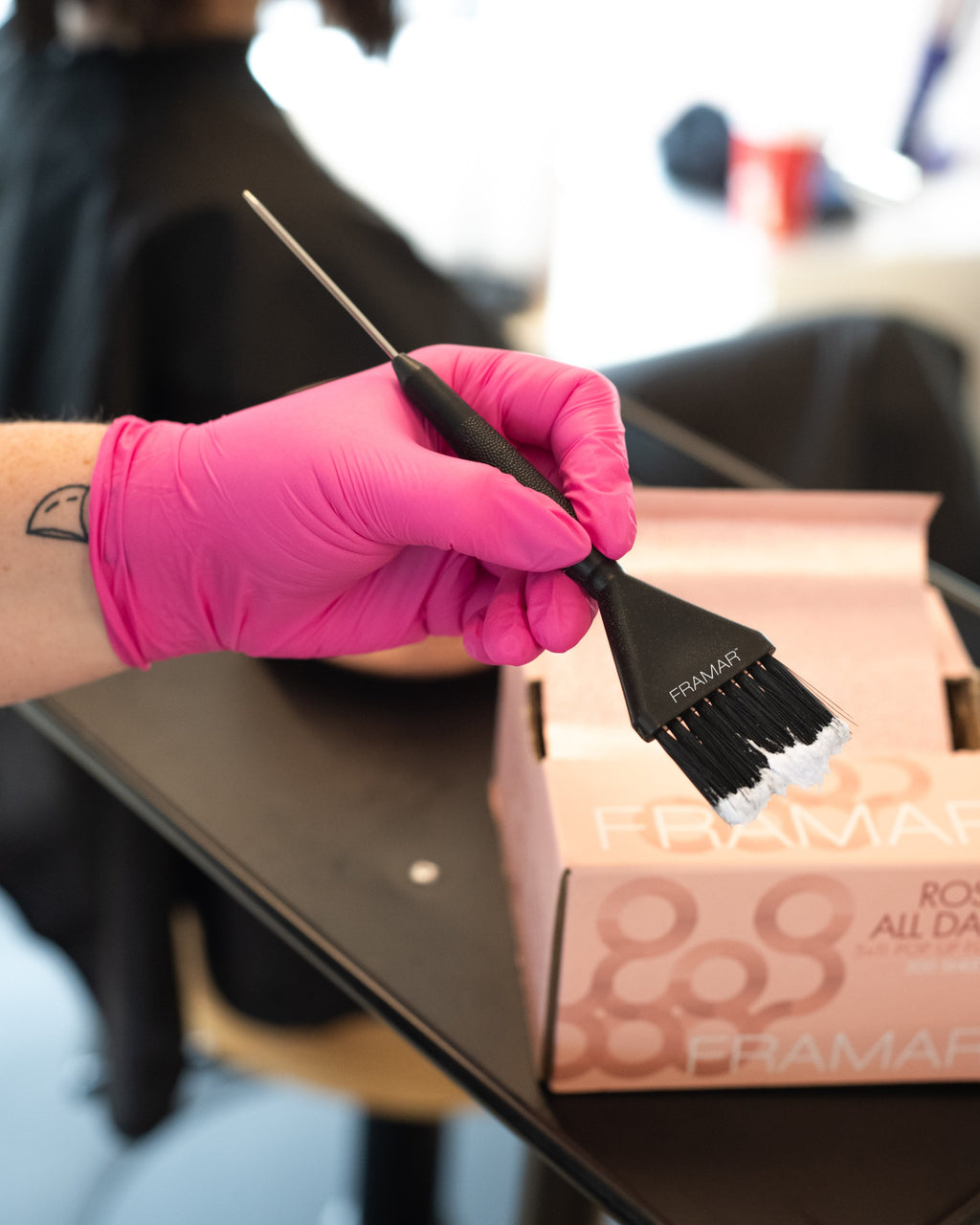 Framar Pink Paws Nitrile Gloves