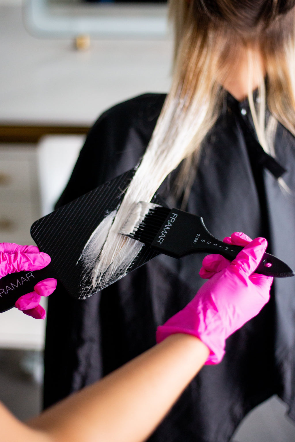 Framar Pink Paws Nitrile Gloves
