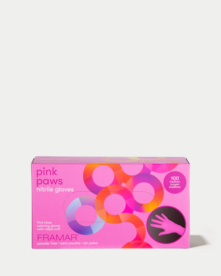Framar Pink Paws Nitrile Gloves
