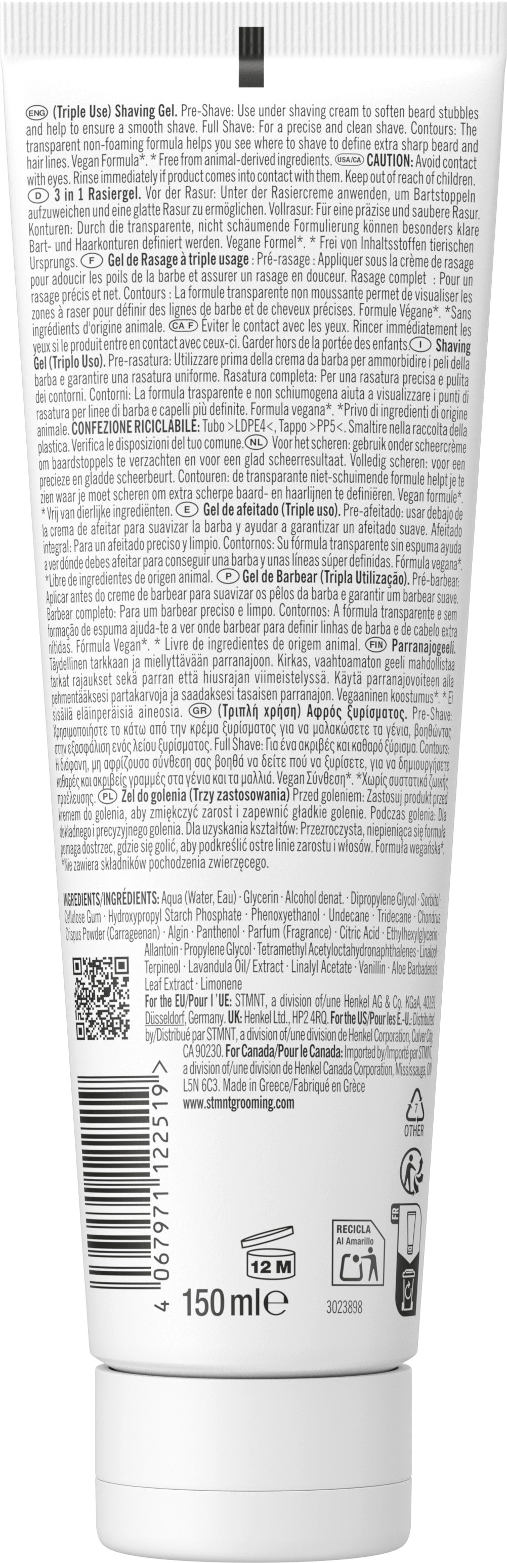 STMNT Shaving Gel 150ml