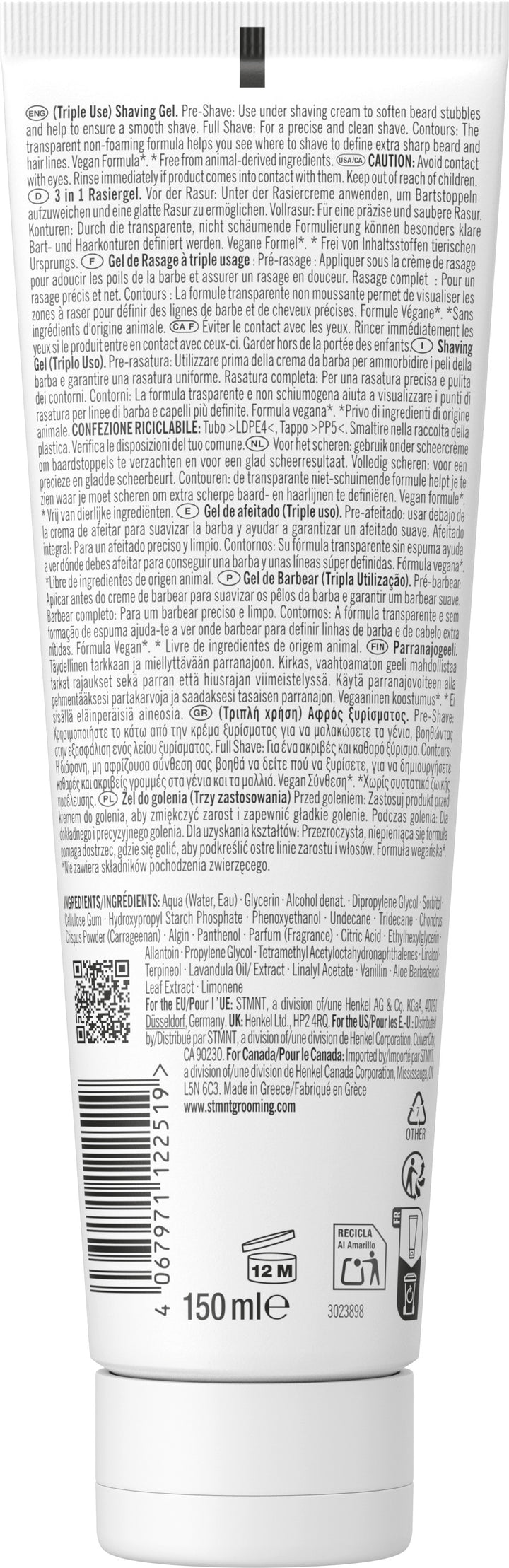 STMNT Shaving Gel 150ml