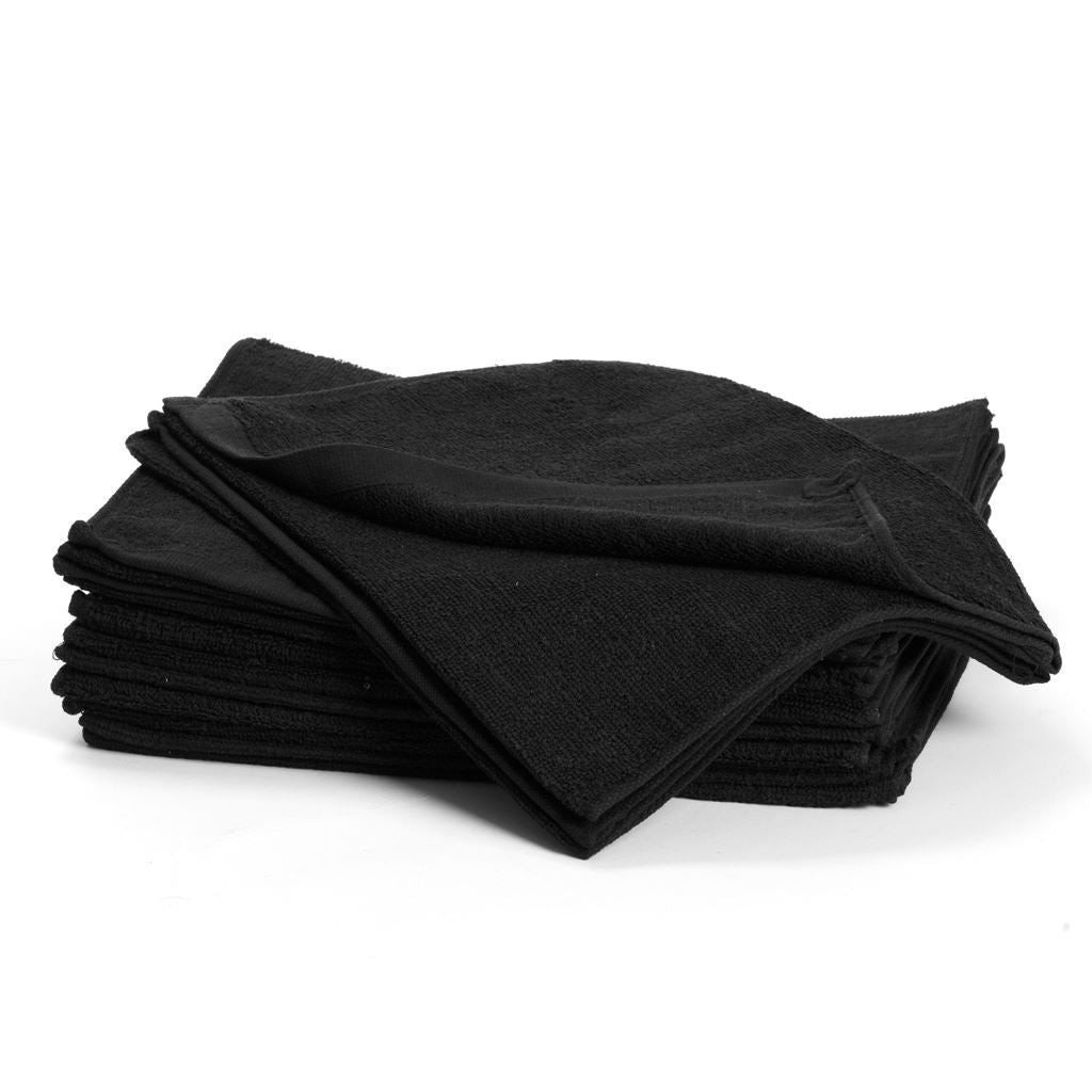 Bleachsafe Towel, Black 34X82Cm 12 Pk